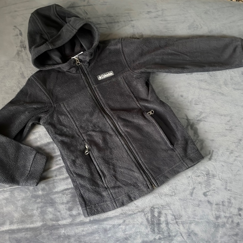 Columbia Youth Black Fleece‎ Zip Up Hoodie  Jacket- Unisex